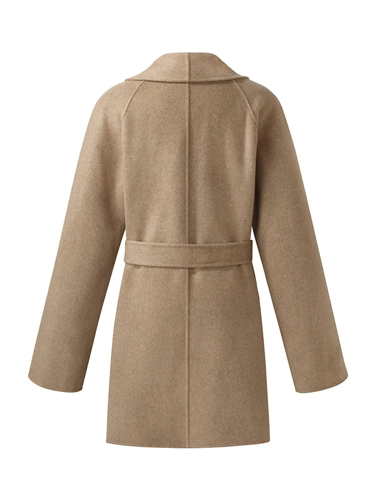 100% Cashmere Women Wrap Coat