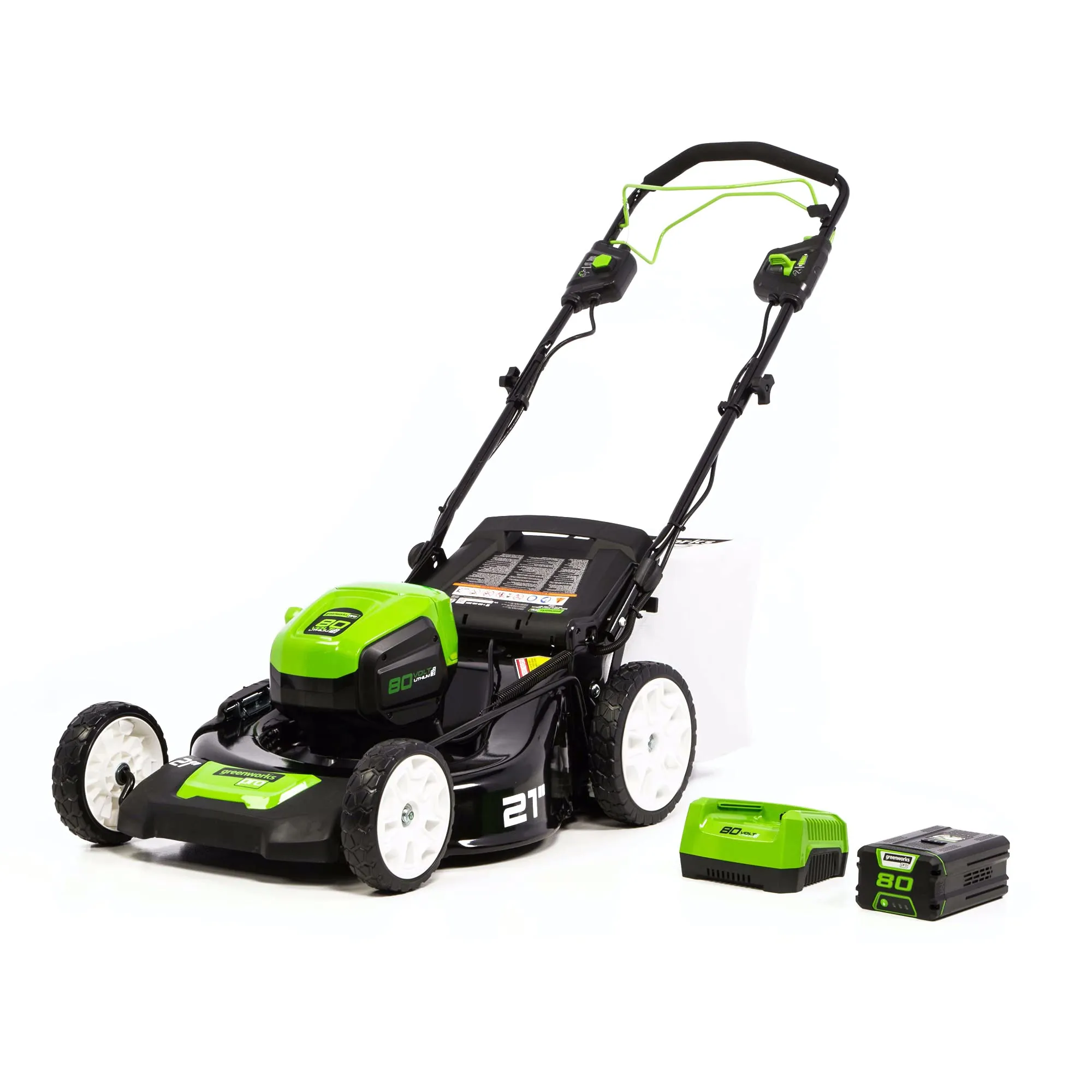 80V 21" Cordless Battery Self-Propelled Lawn Mower w/ 4.0Ah Battery & Charger