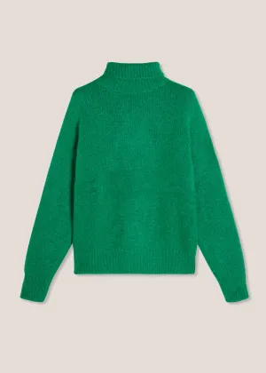 AAMINTORE GREEN WOOL TURTLENECK