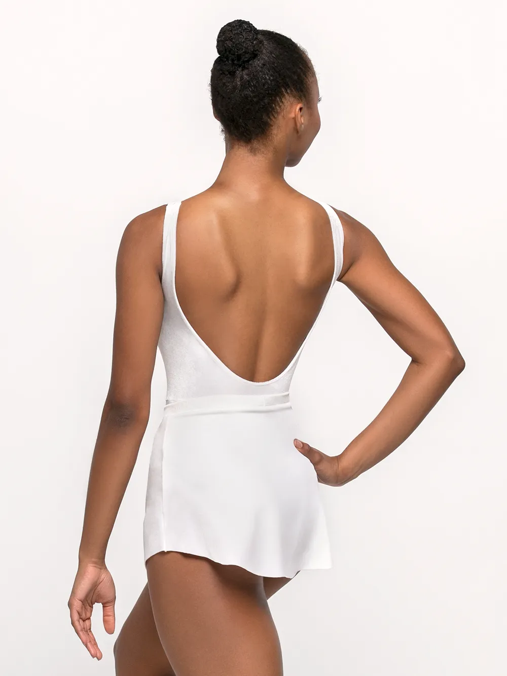 Allison White Velvet Leotard RTW