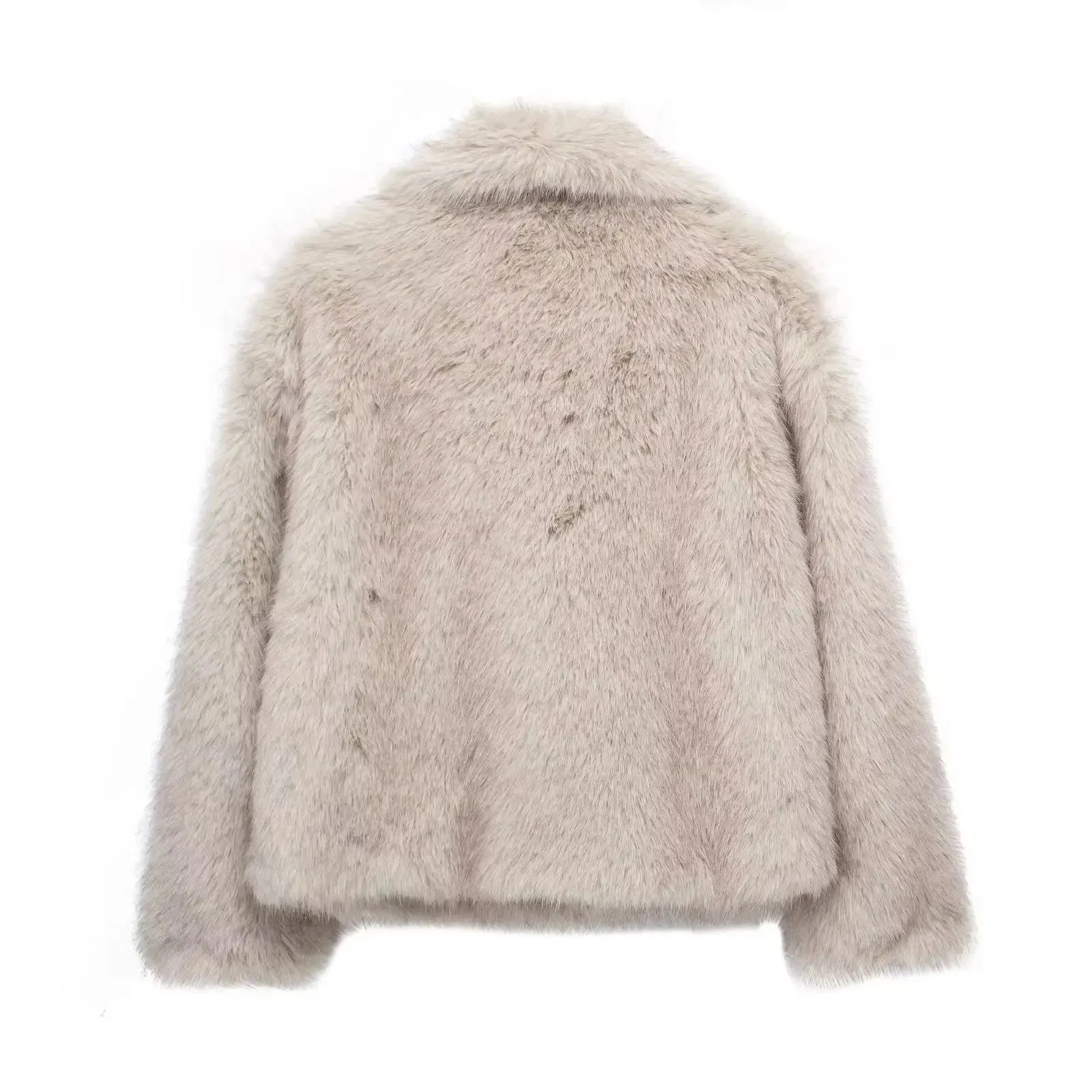 Angela Chic Cropped Faux Fur Jacket Coat Autumn coat fur jacket