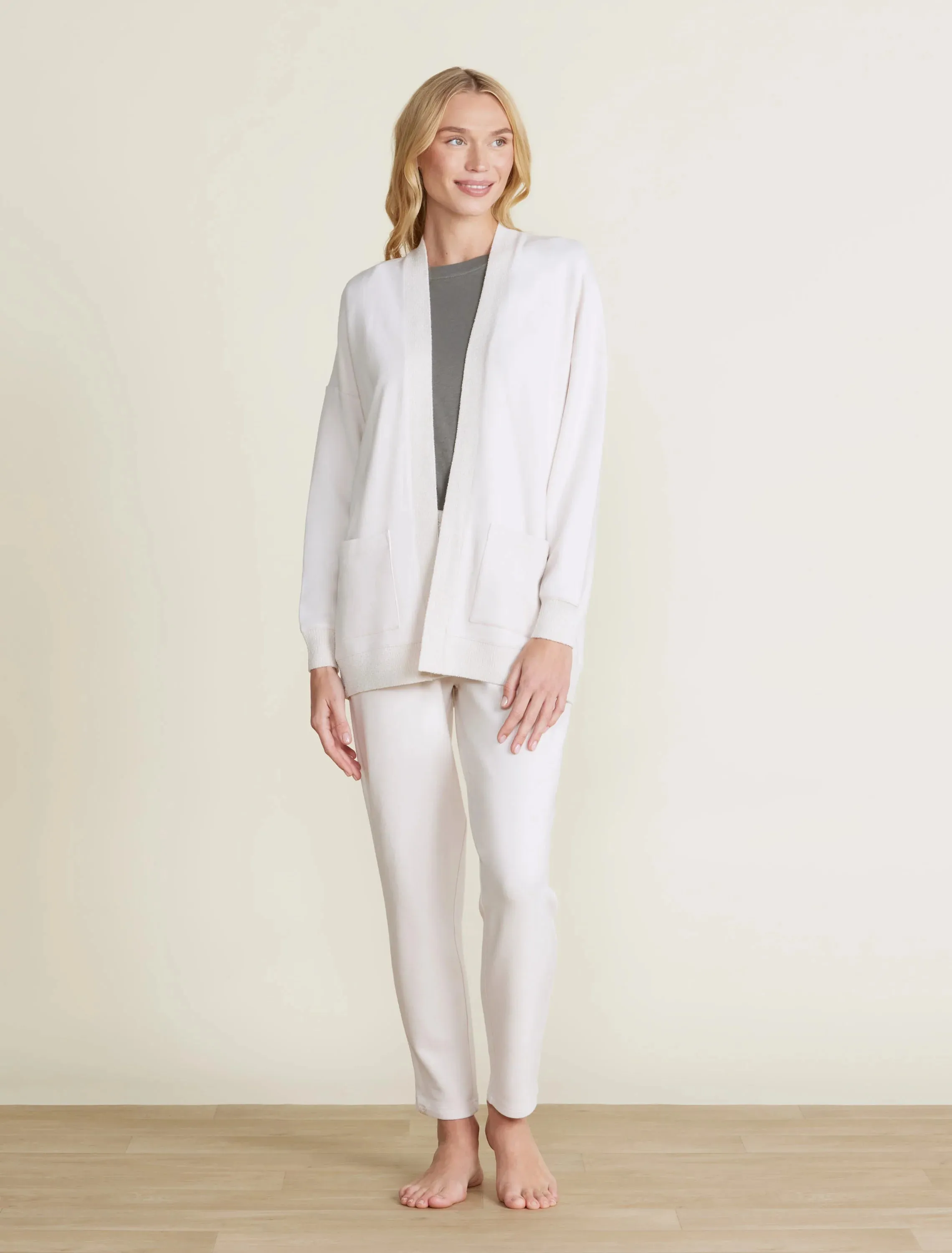 Barefoot Dreams Malibu Collection Brushed Fleece Cardigan