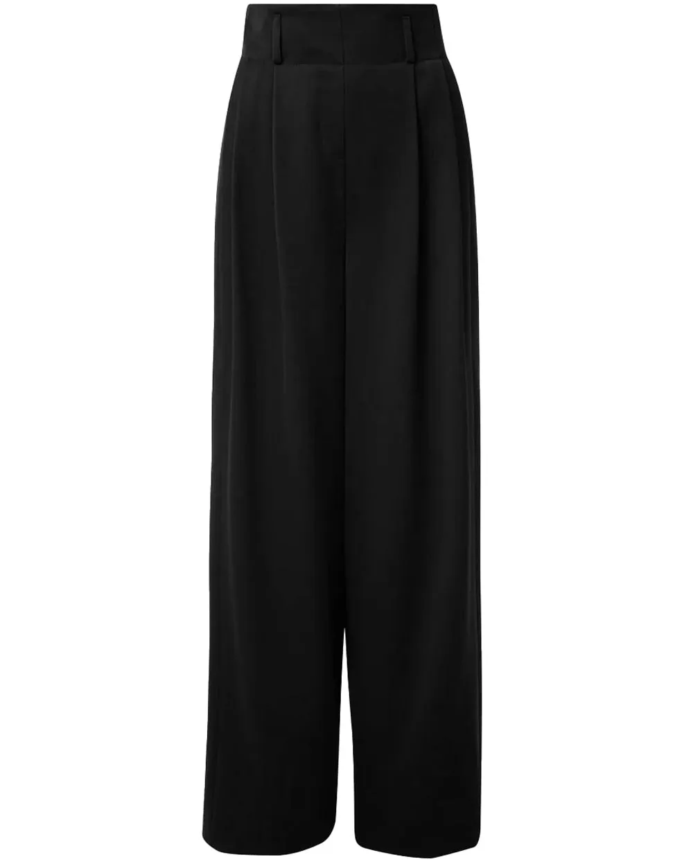 Black Florina Techno Wool Gabardine Pant