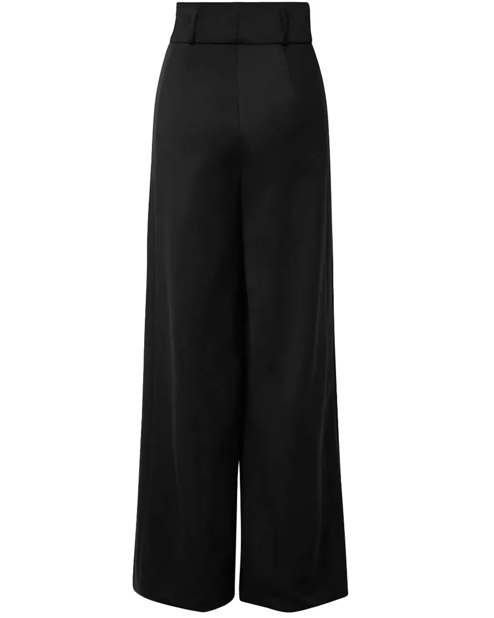 Black Florina Techno Wool Gabardine Pant