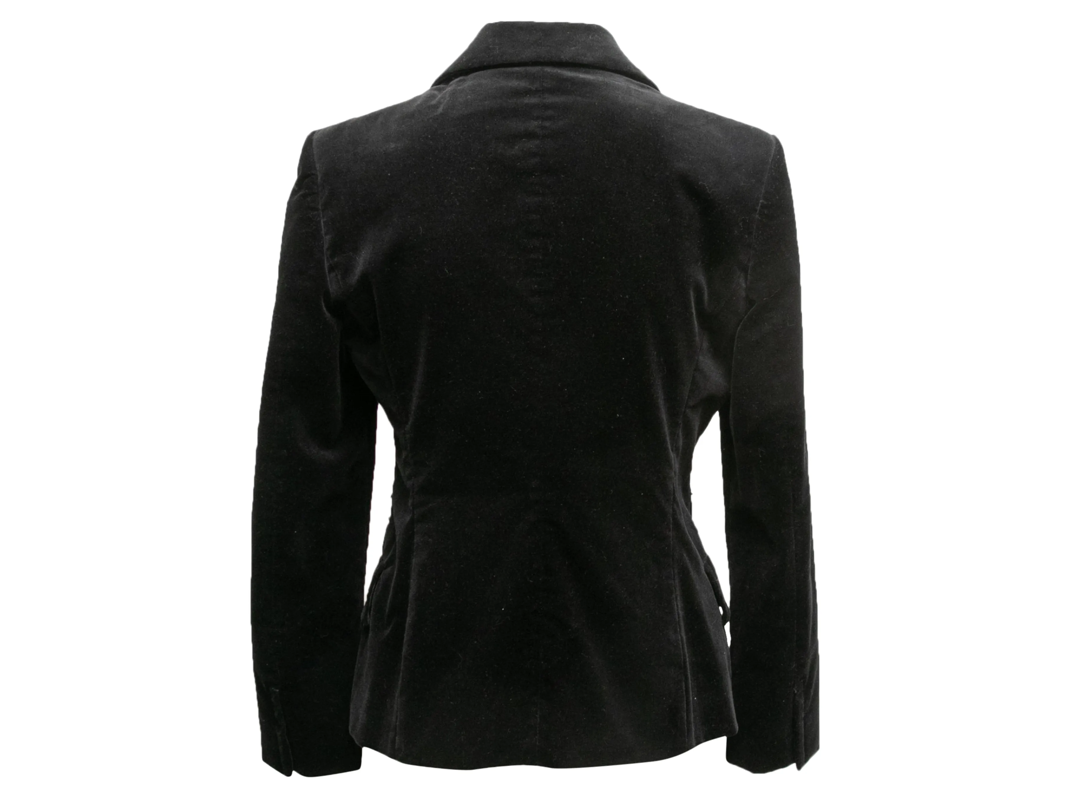 Black Gucci Velvet Blazer Size IT 44