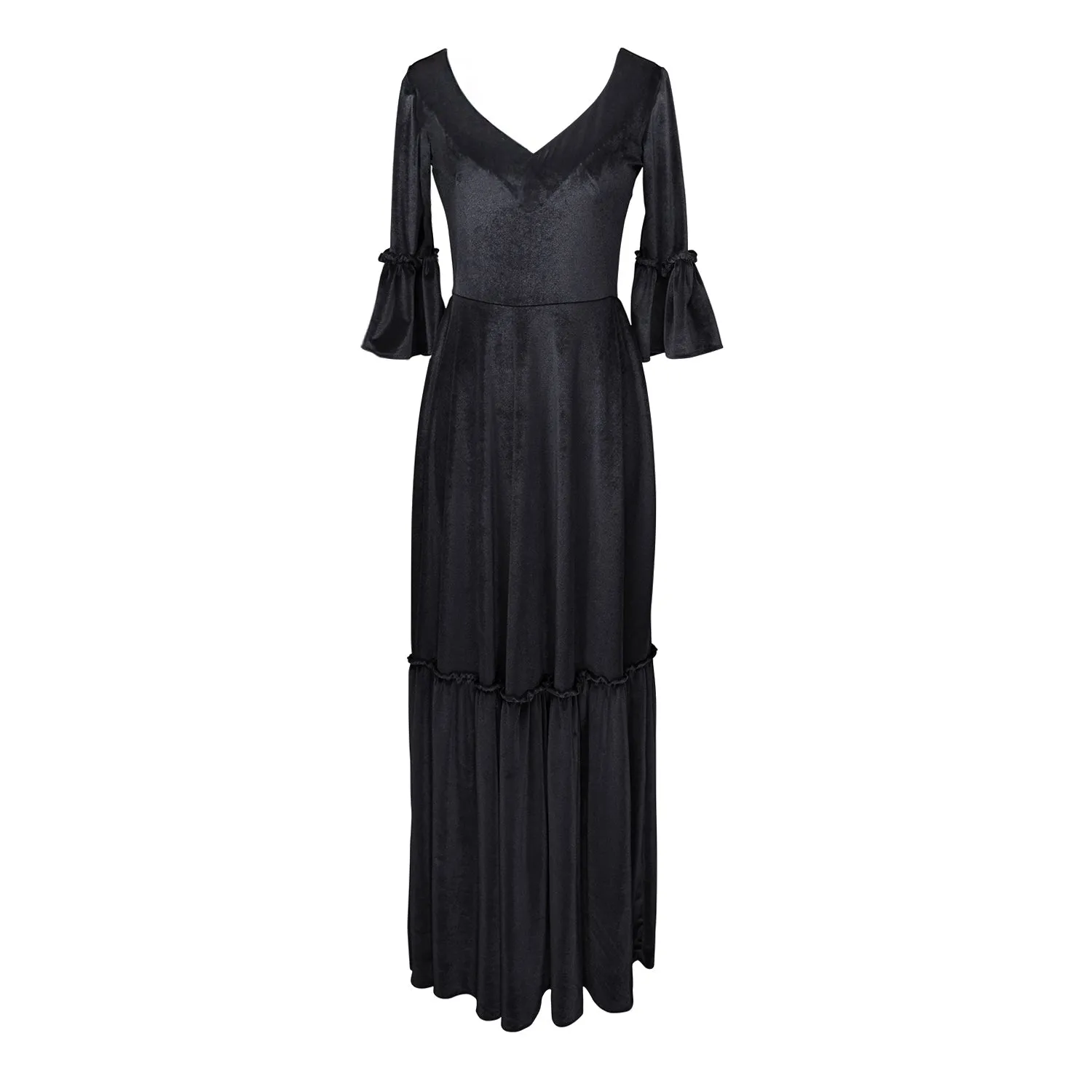 Black Velvet Sweetheart Dress