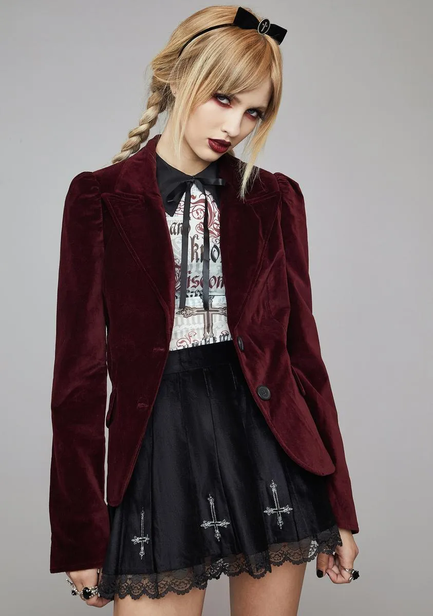 Bloodlust Velvet Blazer