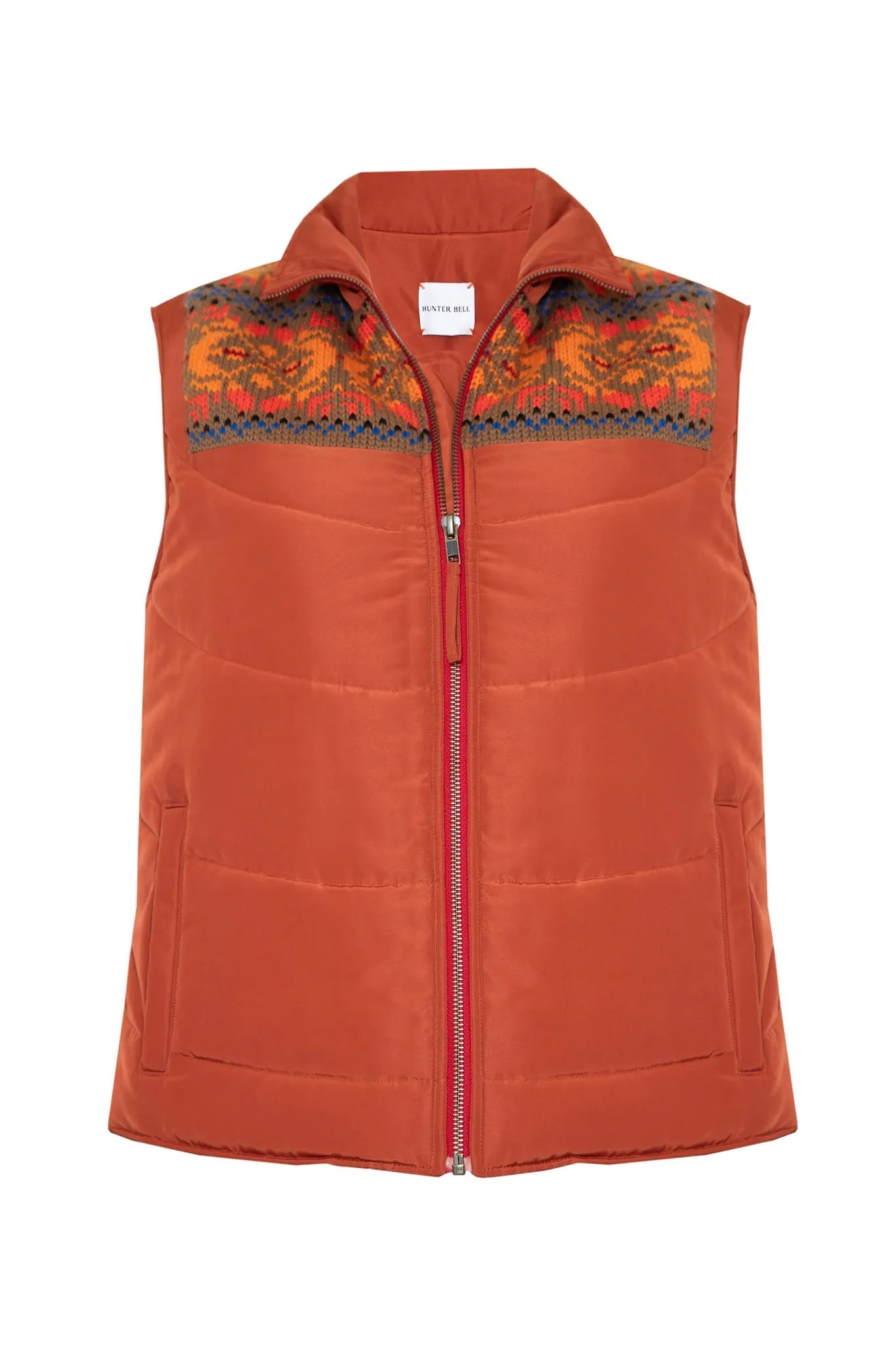 Brady Vest in Burnished Copper by HUNTER BELL