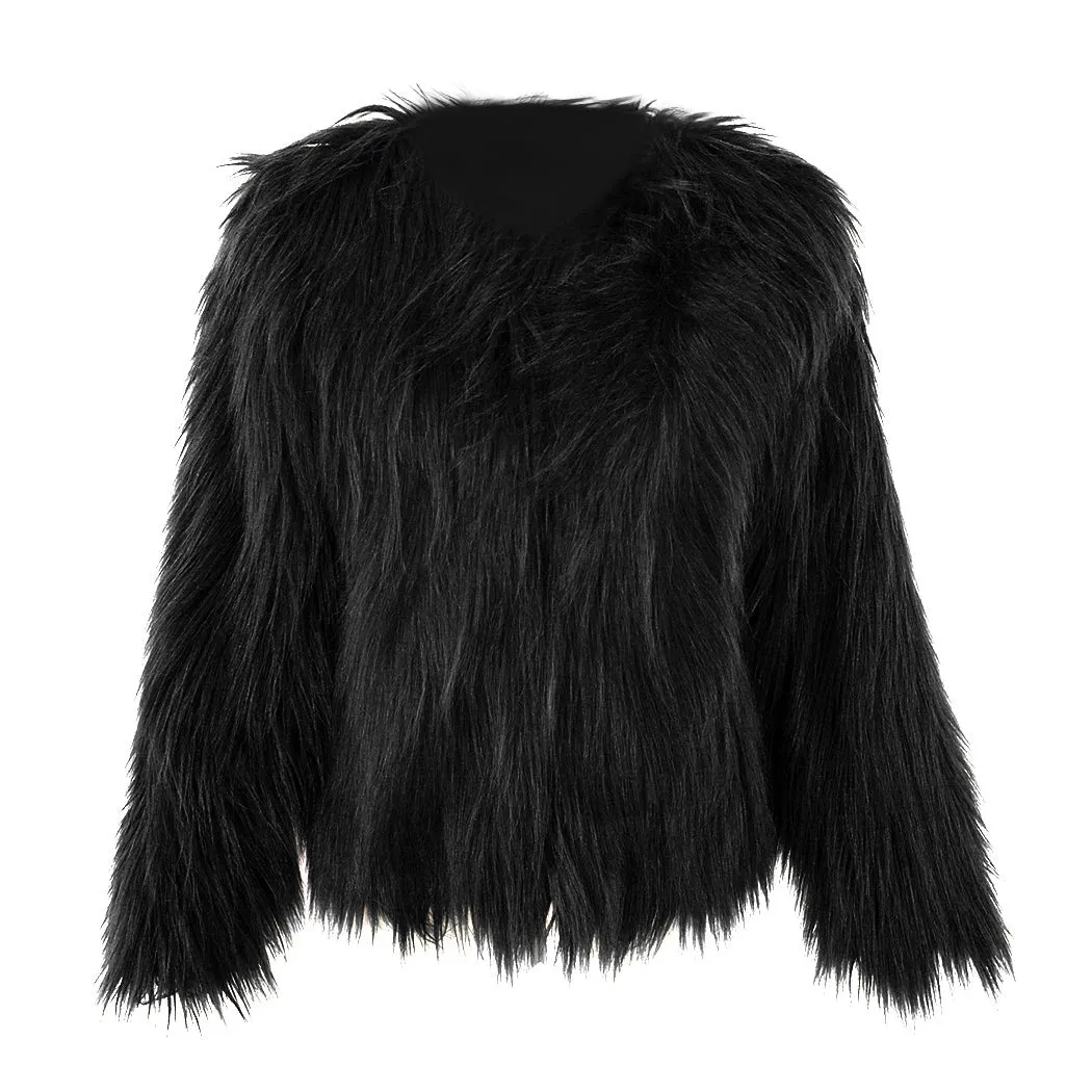 Bridget Faux Fur Jacket - Black