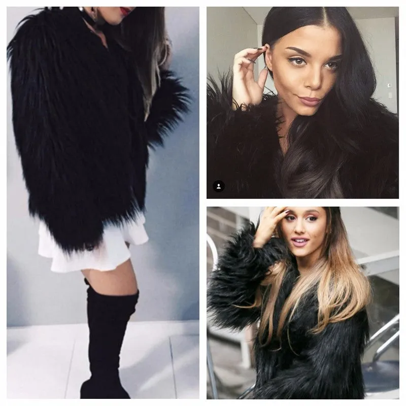 Bridget Faux Fur Jacket - Black