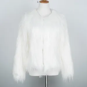 Bridget Faux Fur Jacket - White