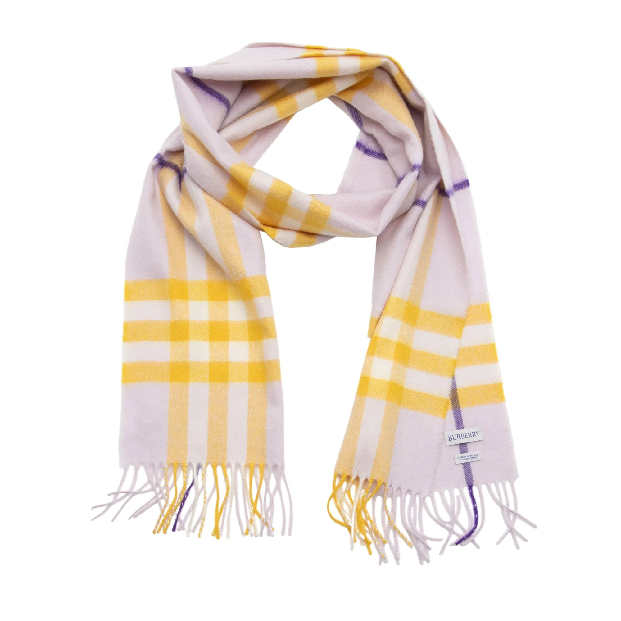 Burberry Cashmere Giant Check Scarf