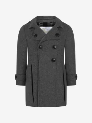 Burberry Girls Wool Cashmere Blend Tailored Coat