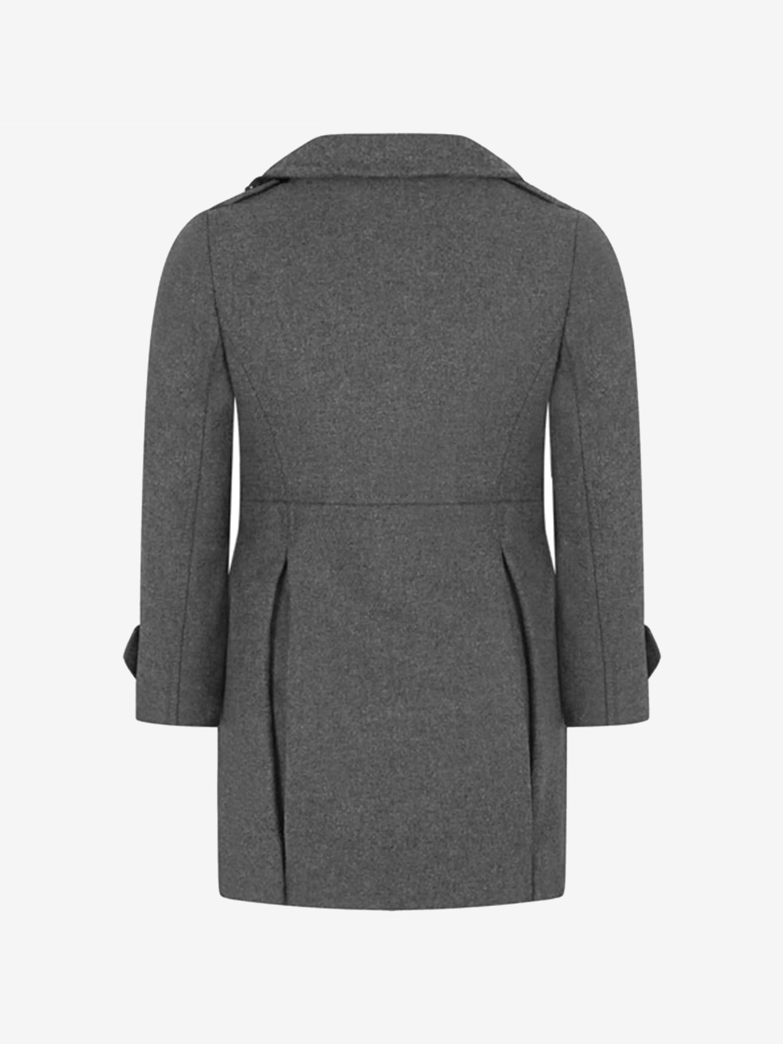 Burberry Girls Wool Cashmere Blend Tailored Coat