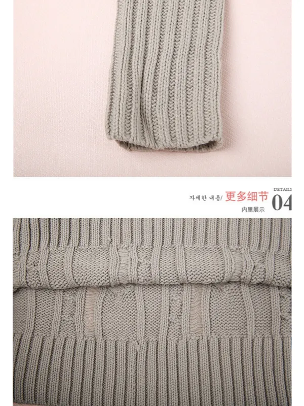 cable-knit ribbed poncho