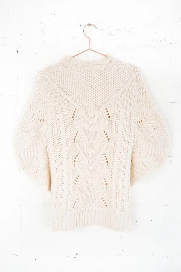 Cable Stitch Poncho Sweater