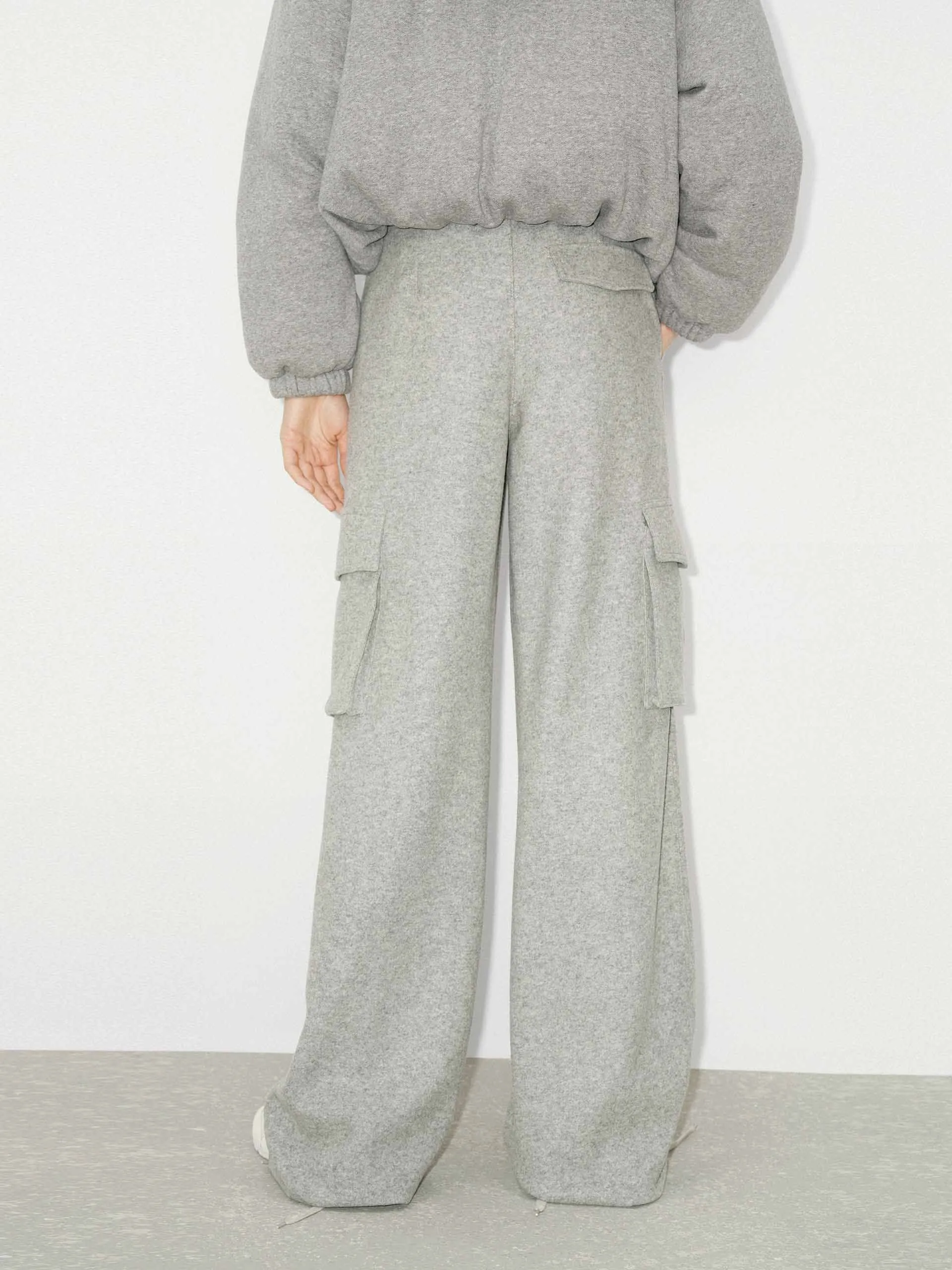 Cargo Pocket Wide Leg Pants