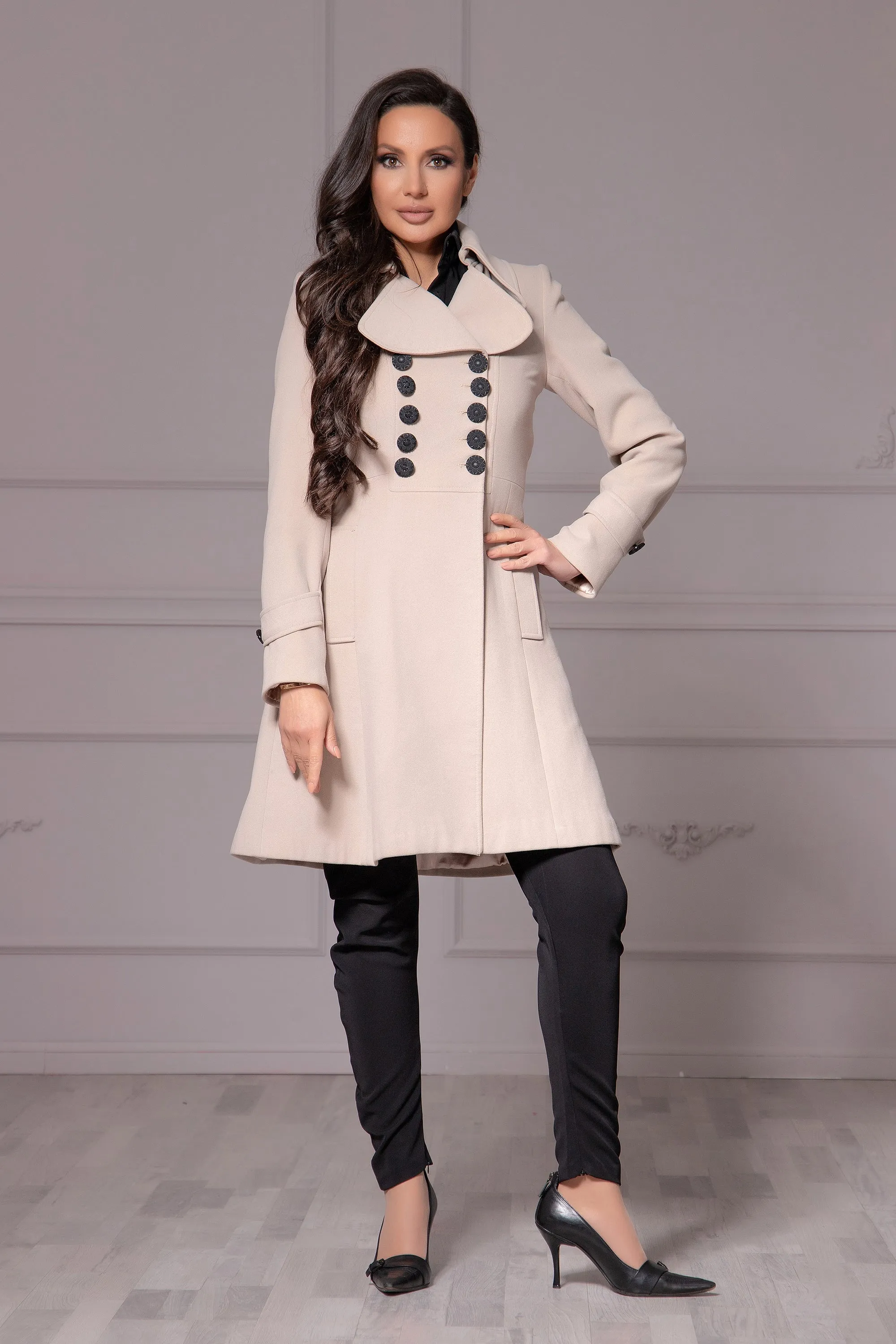 Cashmere Lapel Coat