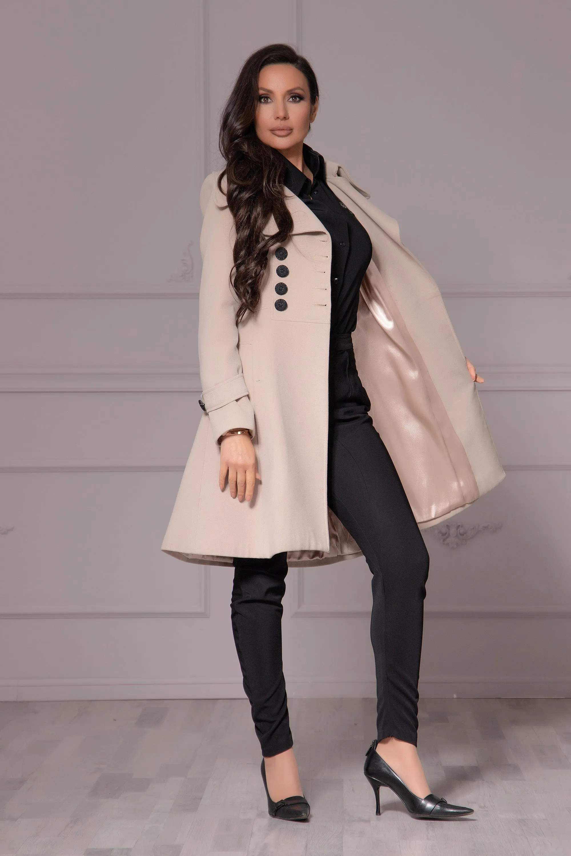 Cashmere Lapel Coat