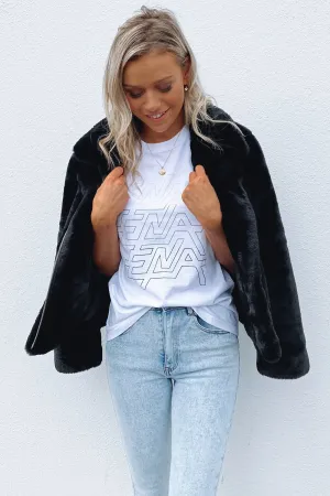 Classic Faux Fur Jacket Black