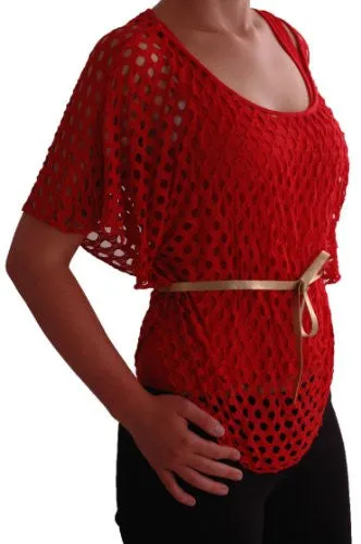 Crochet Knitted Batwing Dress