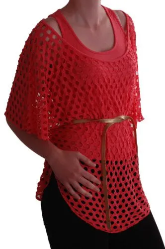 Crochet Knitted Batwing Dress