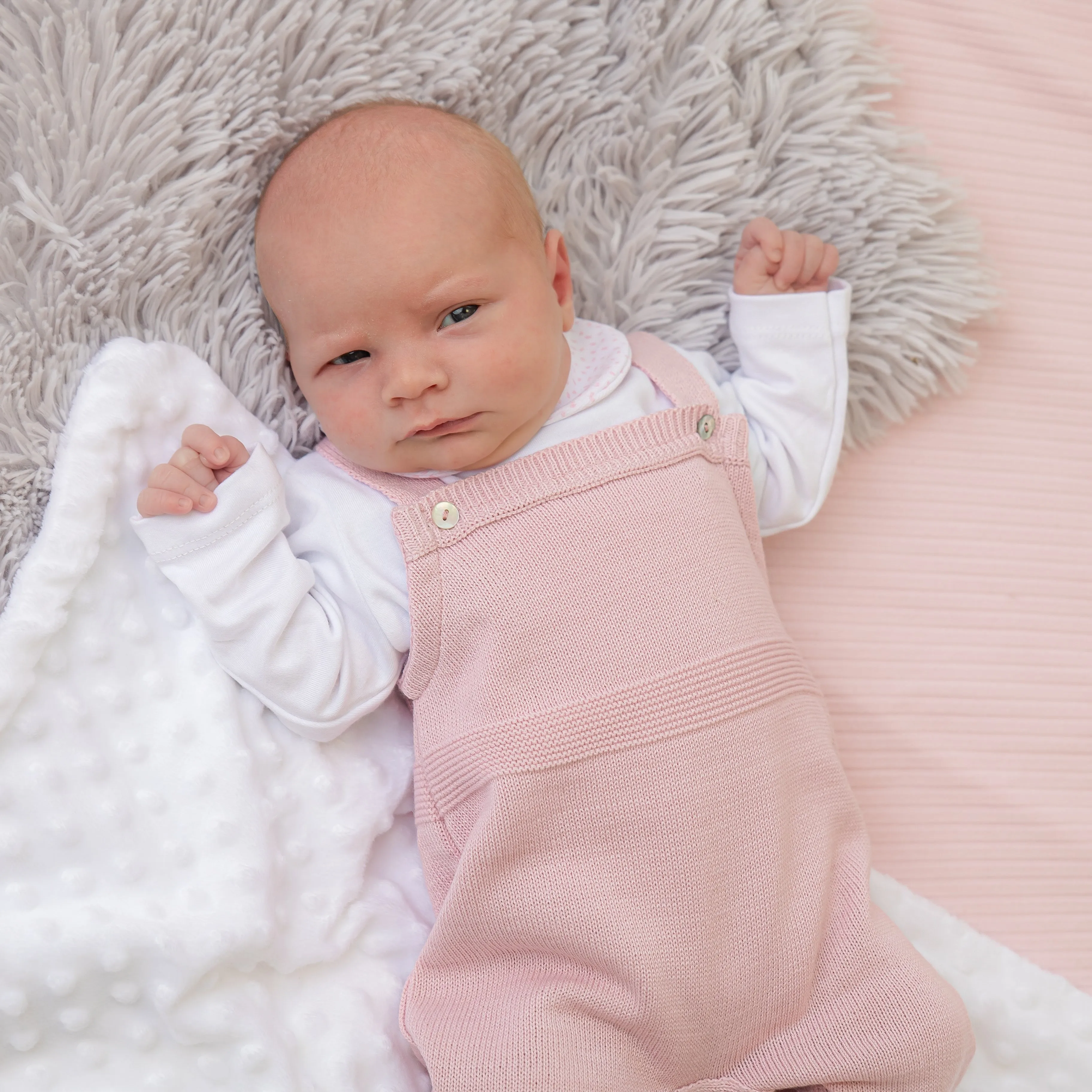 Dusty Pink Knitted Romper