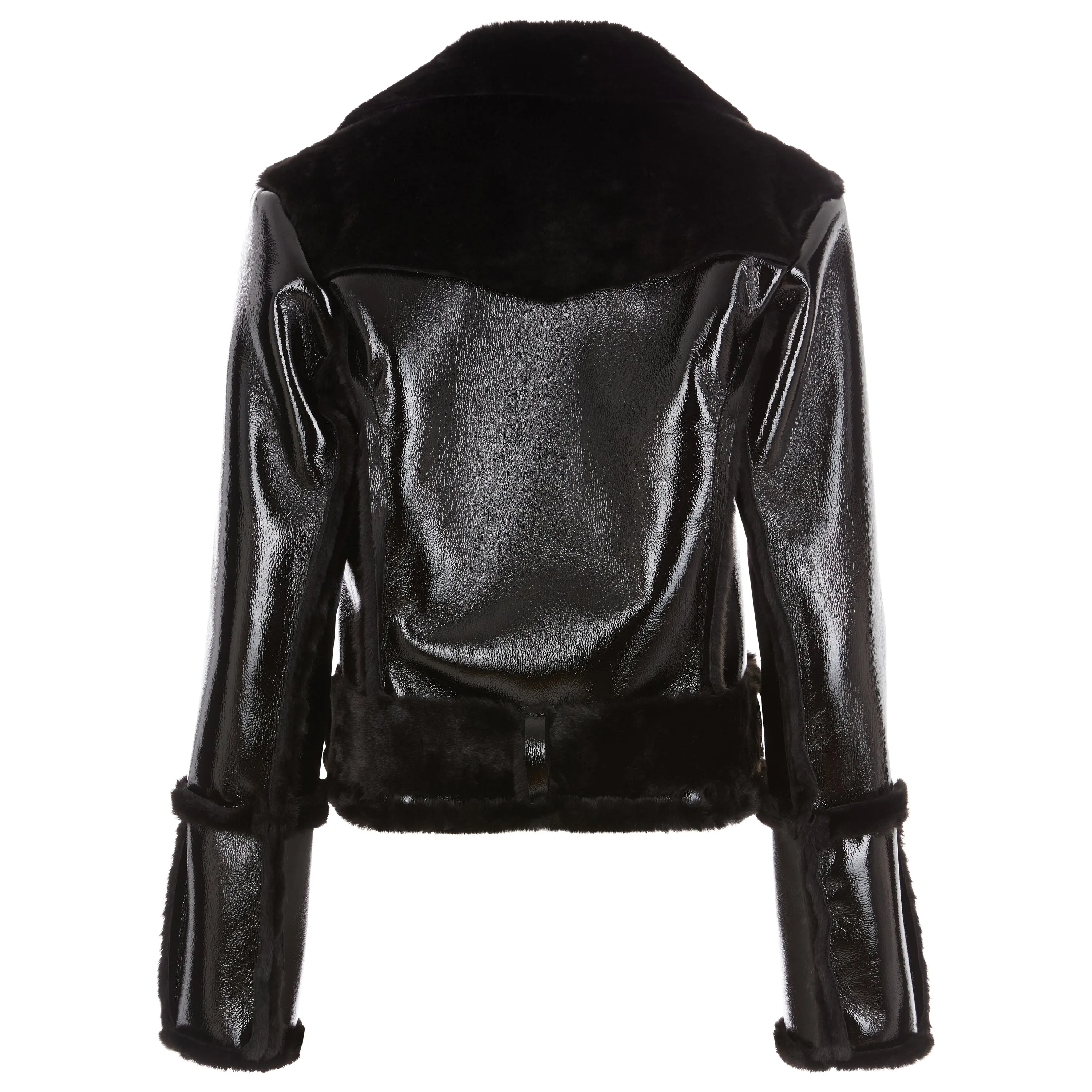 Faux Shearling Moto Jacket