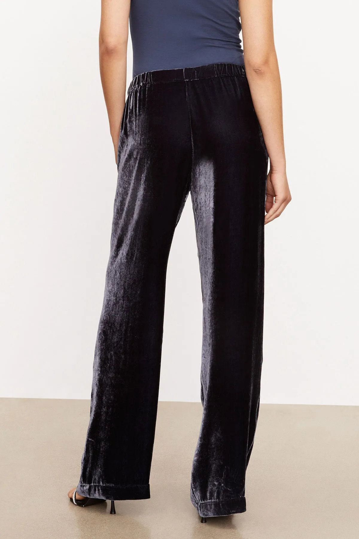 FRIDA SILK VELVET WIDE LEG PANT