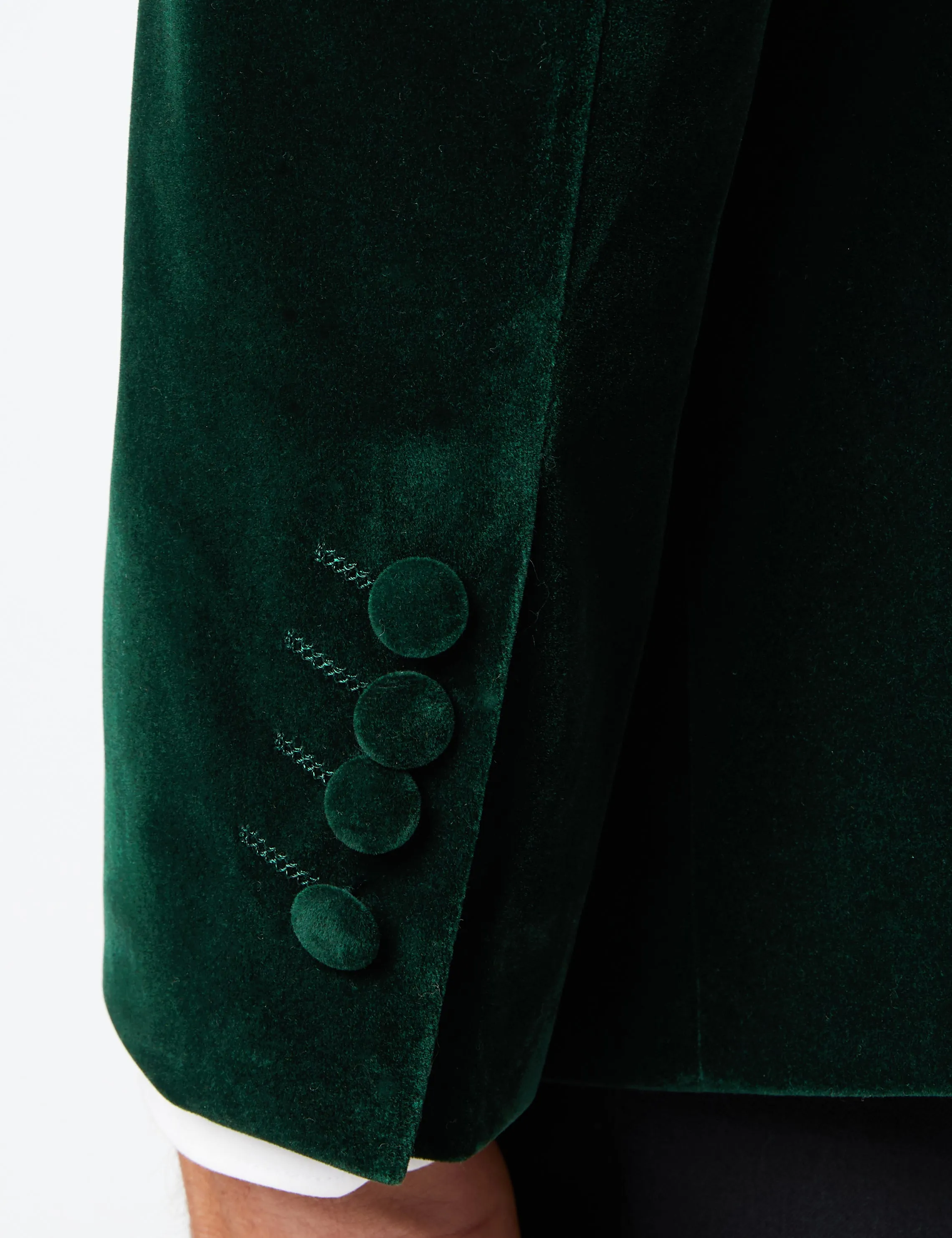 GARY- GREEN VELVET BLAZER