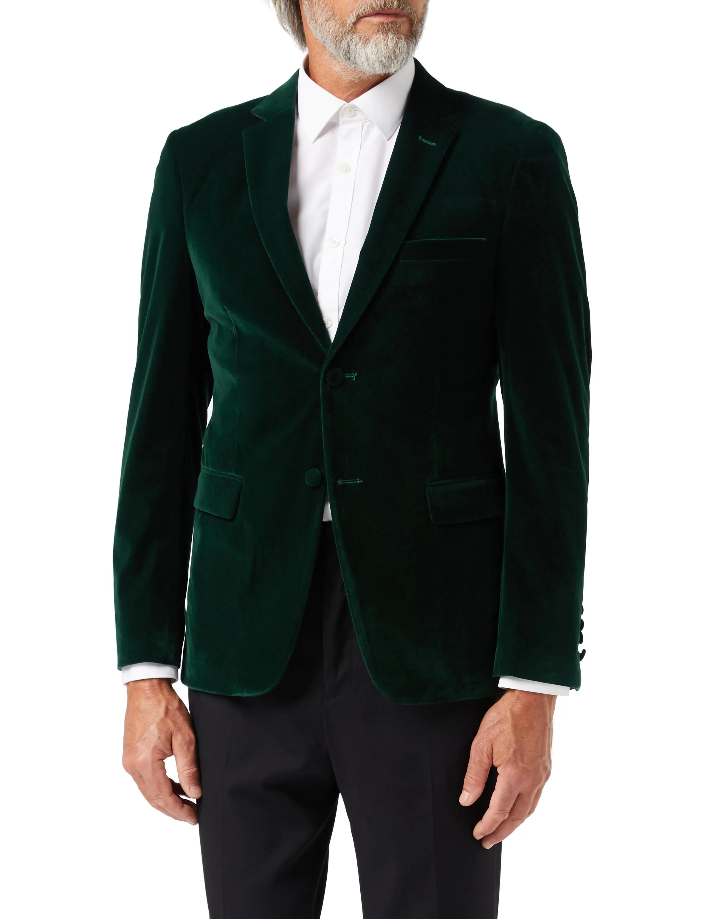 GARY- GREEN VELVET BLAZER