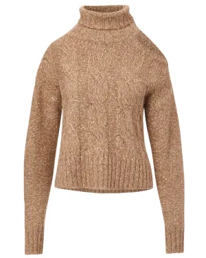 Gold Selleck Cutout Turtleneck