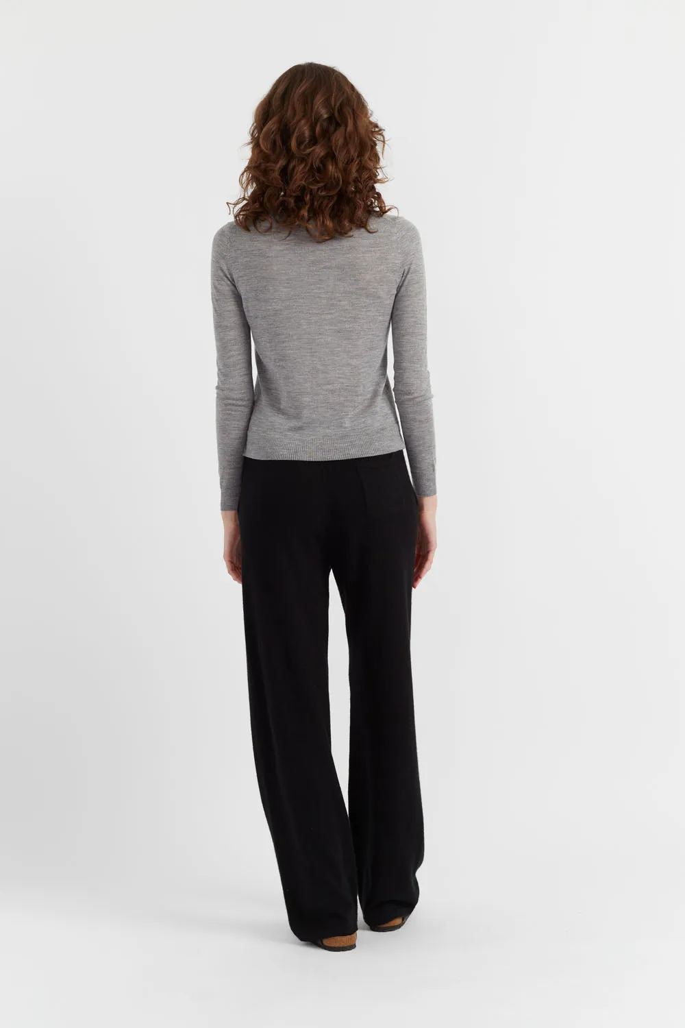 Grey Pure Merino Sweater