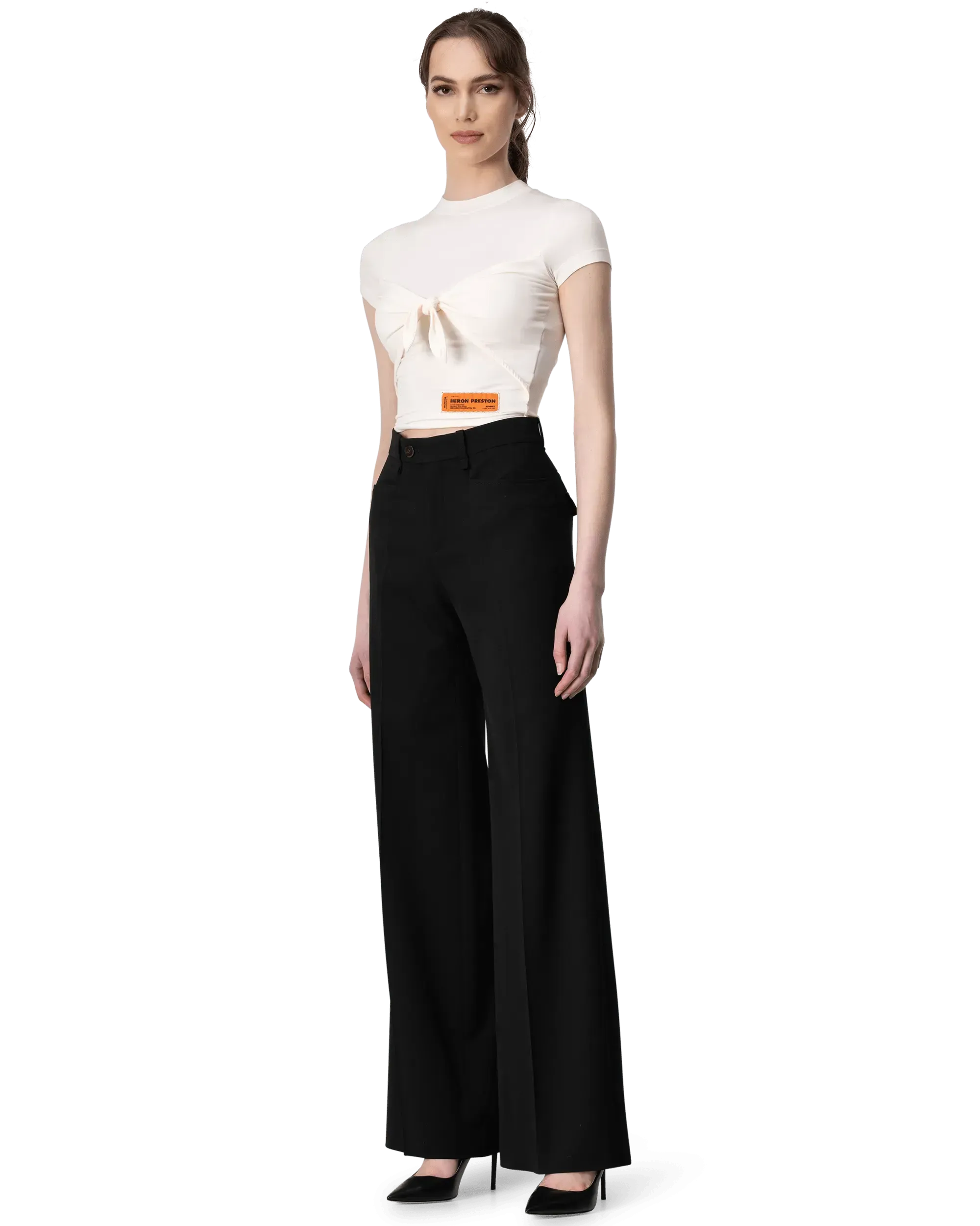 High Waisted Wide Leg Trousers