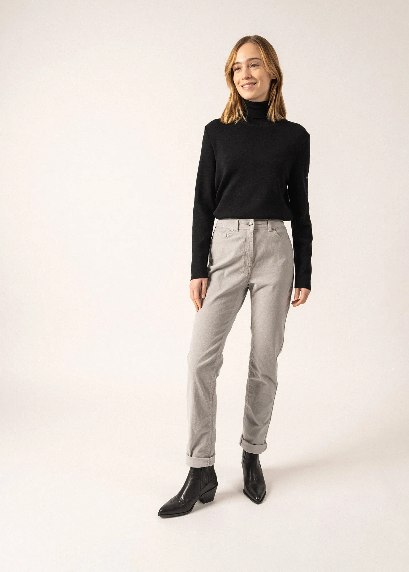 Houat turtleneck jumper - in wool (NOIR)