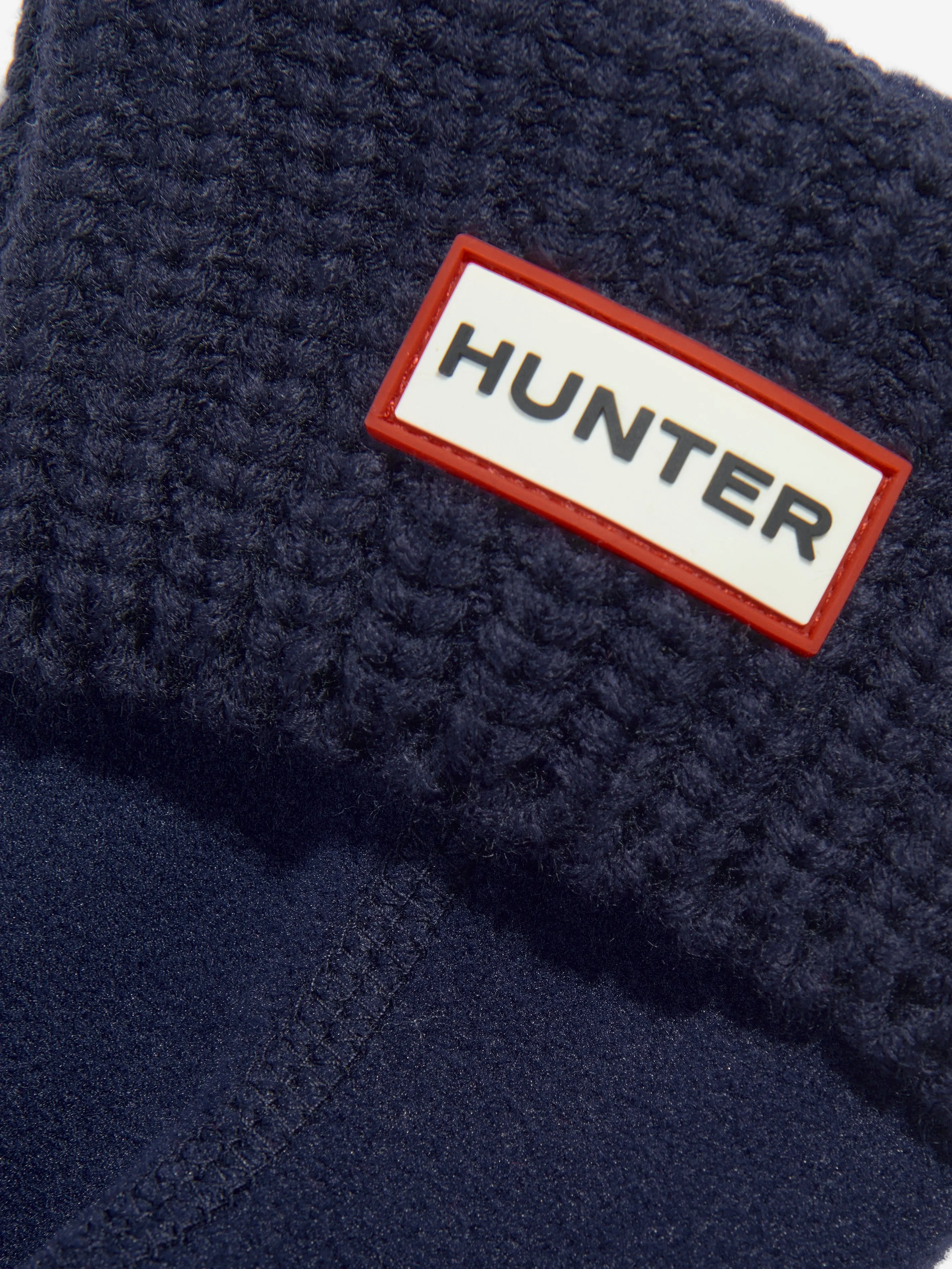 Hunter Kids Recycled Half Cardigan Boot Socks in Navy