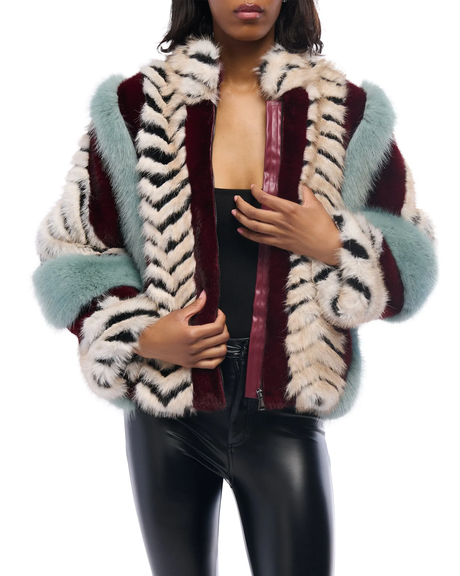 INEZ FAUX FUR JACKET