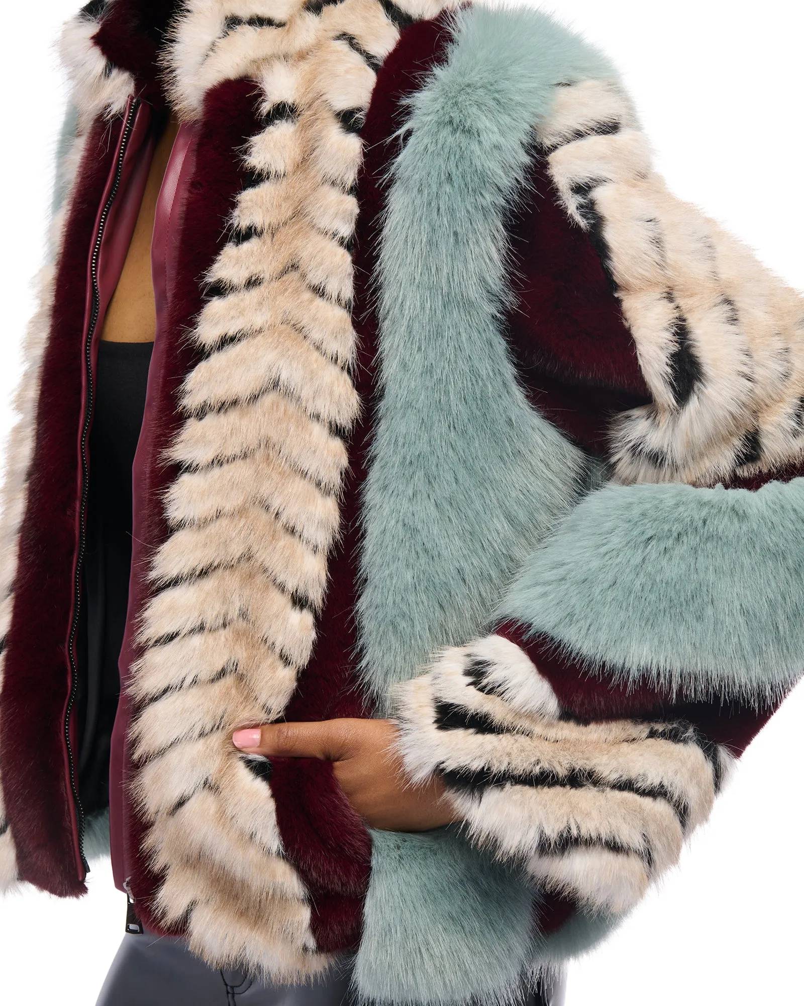 INEZ FAUX FUR JACKET