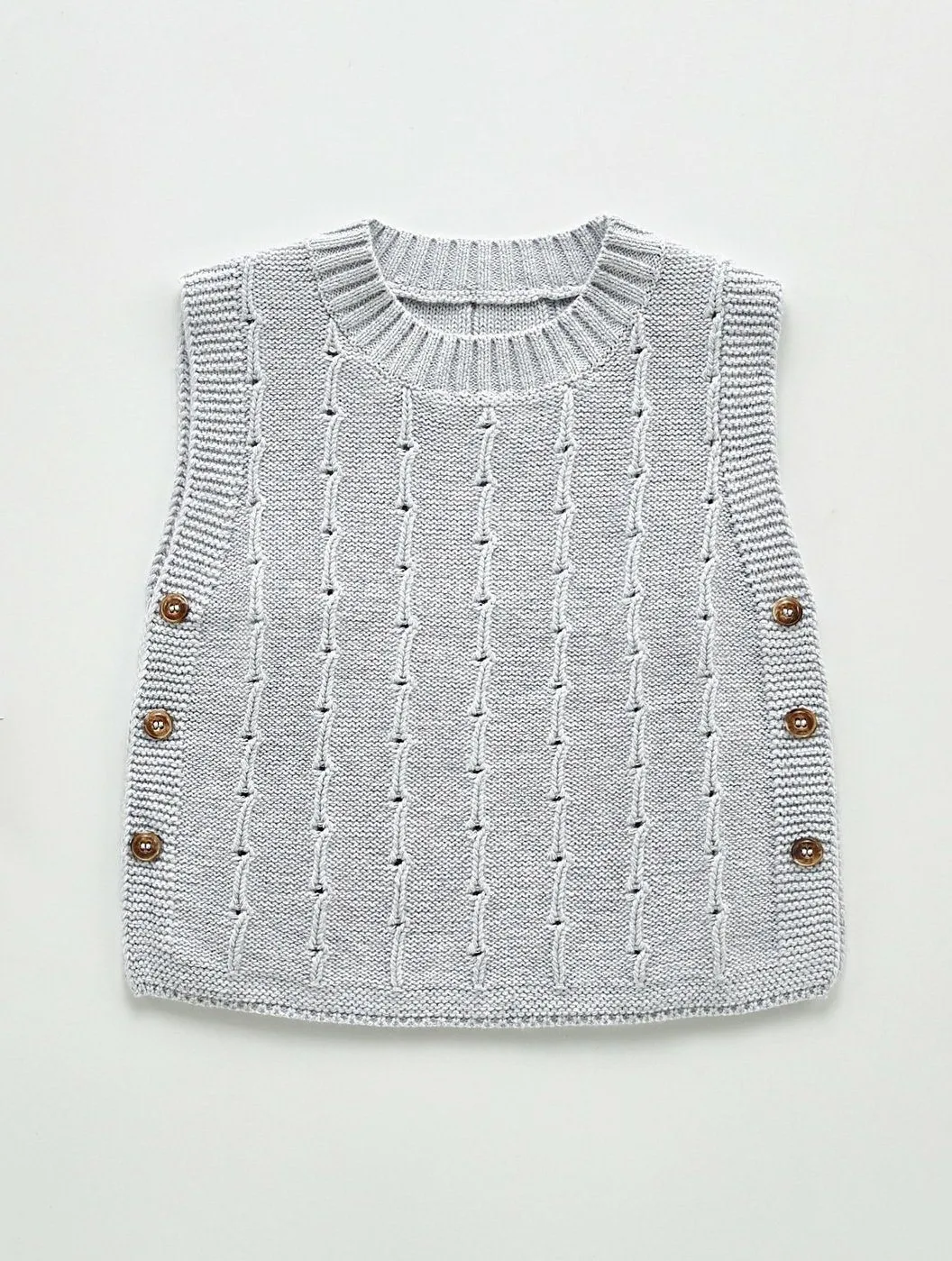 Infant Knitted Sweater Vest - Unisex