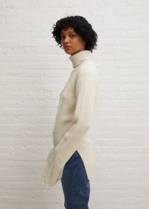 Irek Knitted Turtleneck — Ivory