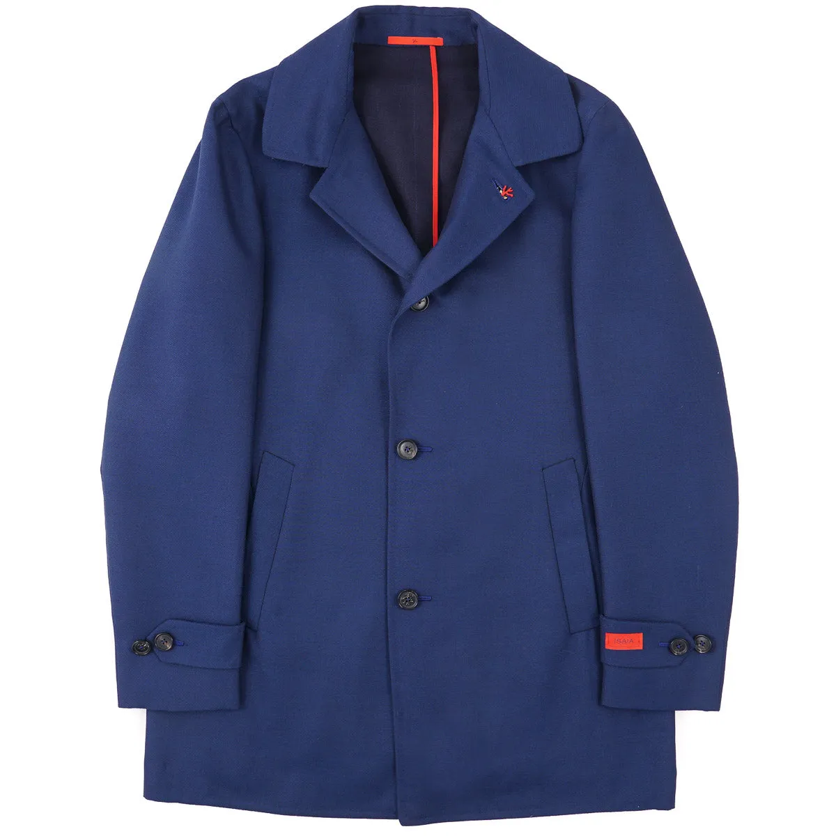 Isaia Wool-Cashmere Walking Coat