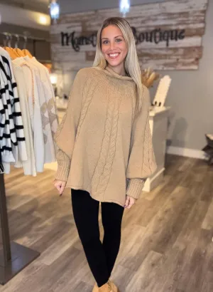 Knit Poncho Sweater