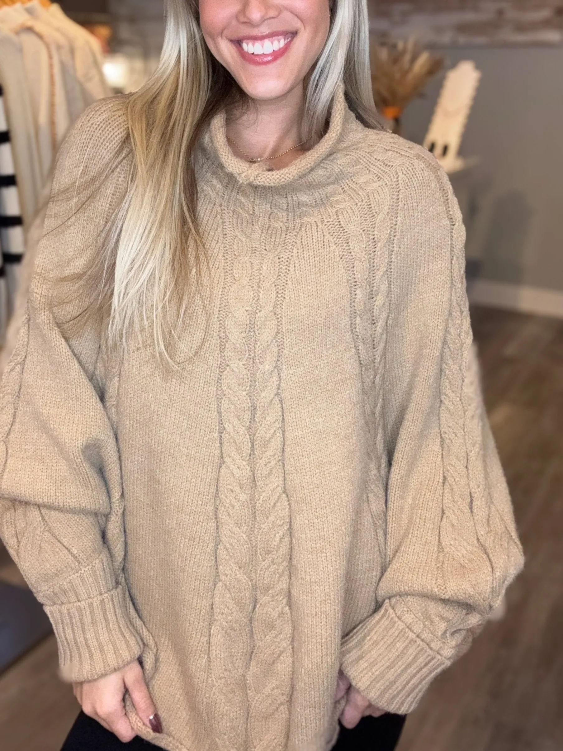 Knit Poncho Sweater