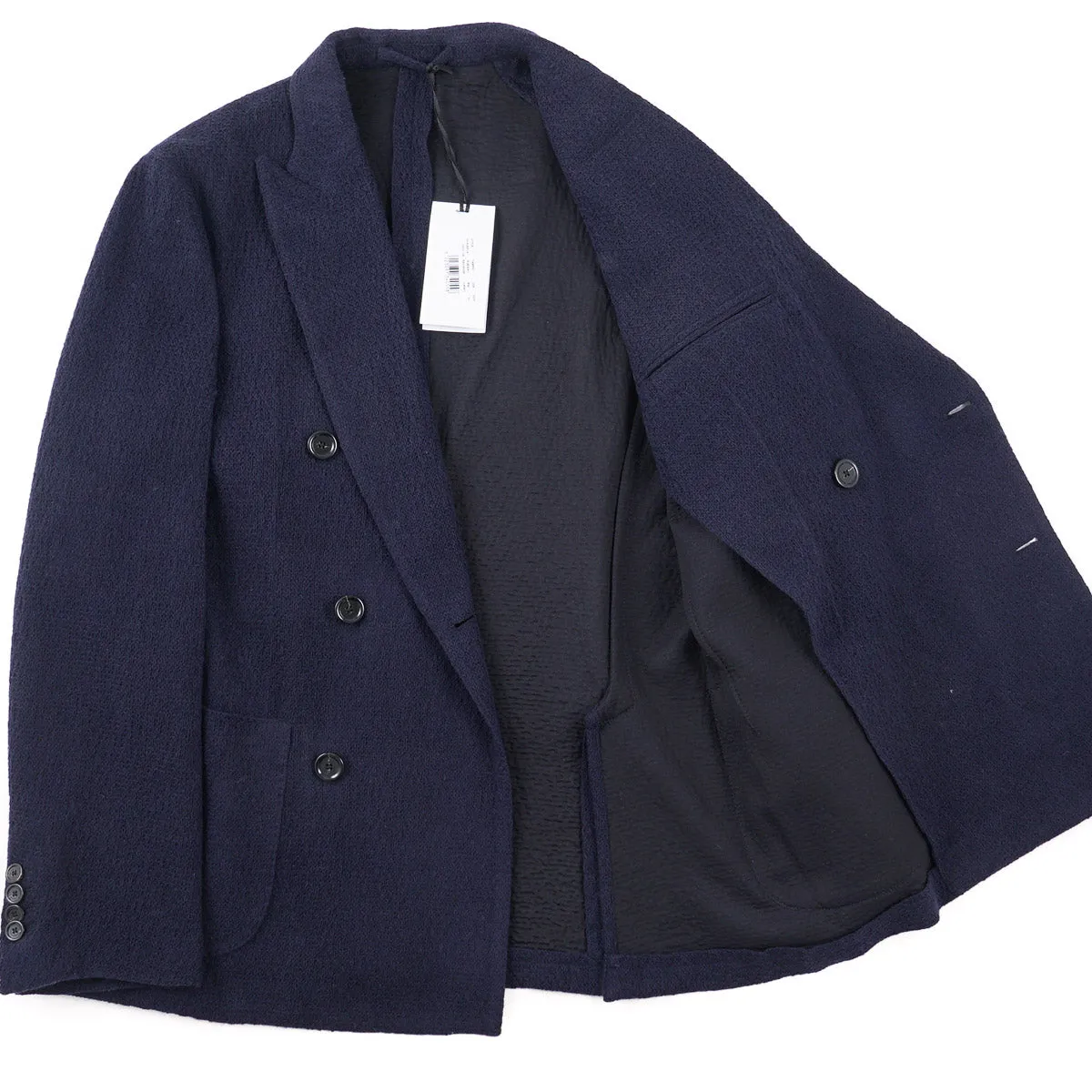 Lardini Knit Wool and Cashmere Blazer