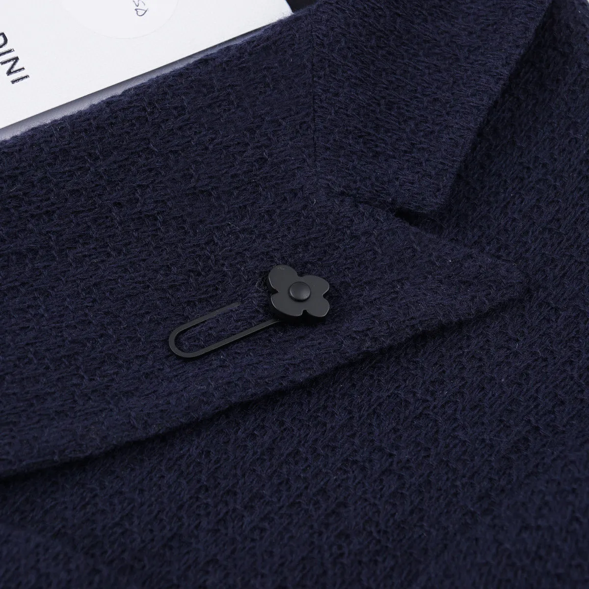 Lardini Knit Wool and Cashmere Blazer