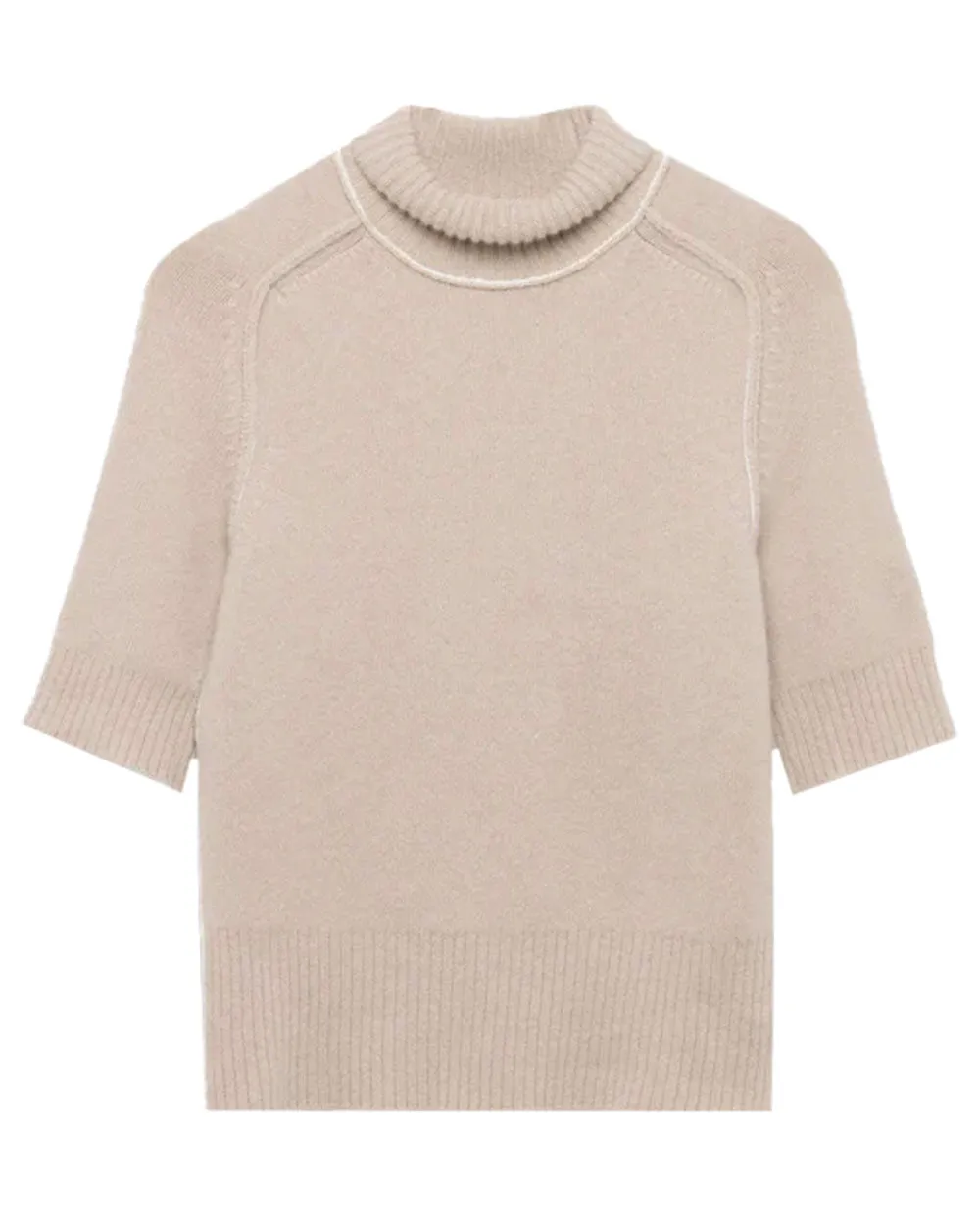 Light Driftwood Cindy Turtleneck Top