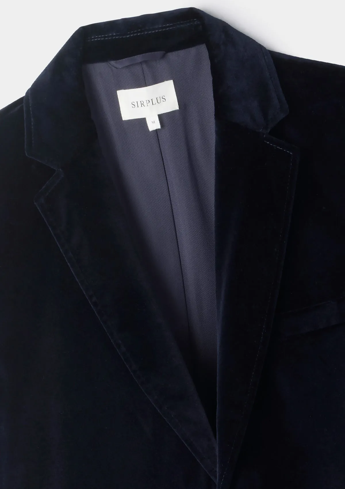 Midnight Navy Velvet Blazer