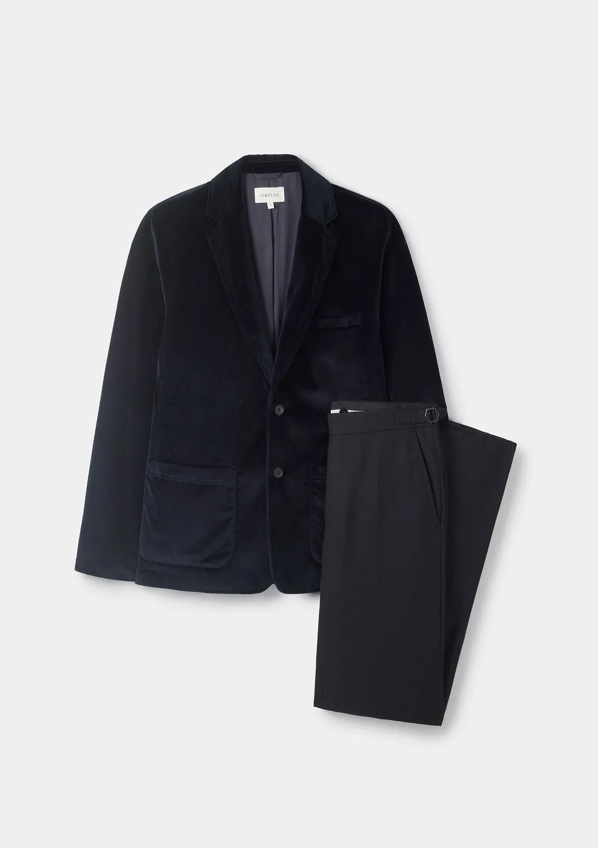 Midnight Navy Velvet Blazer