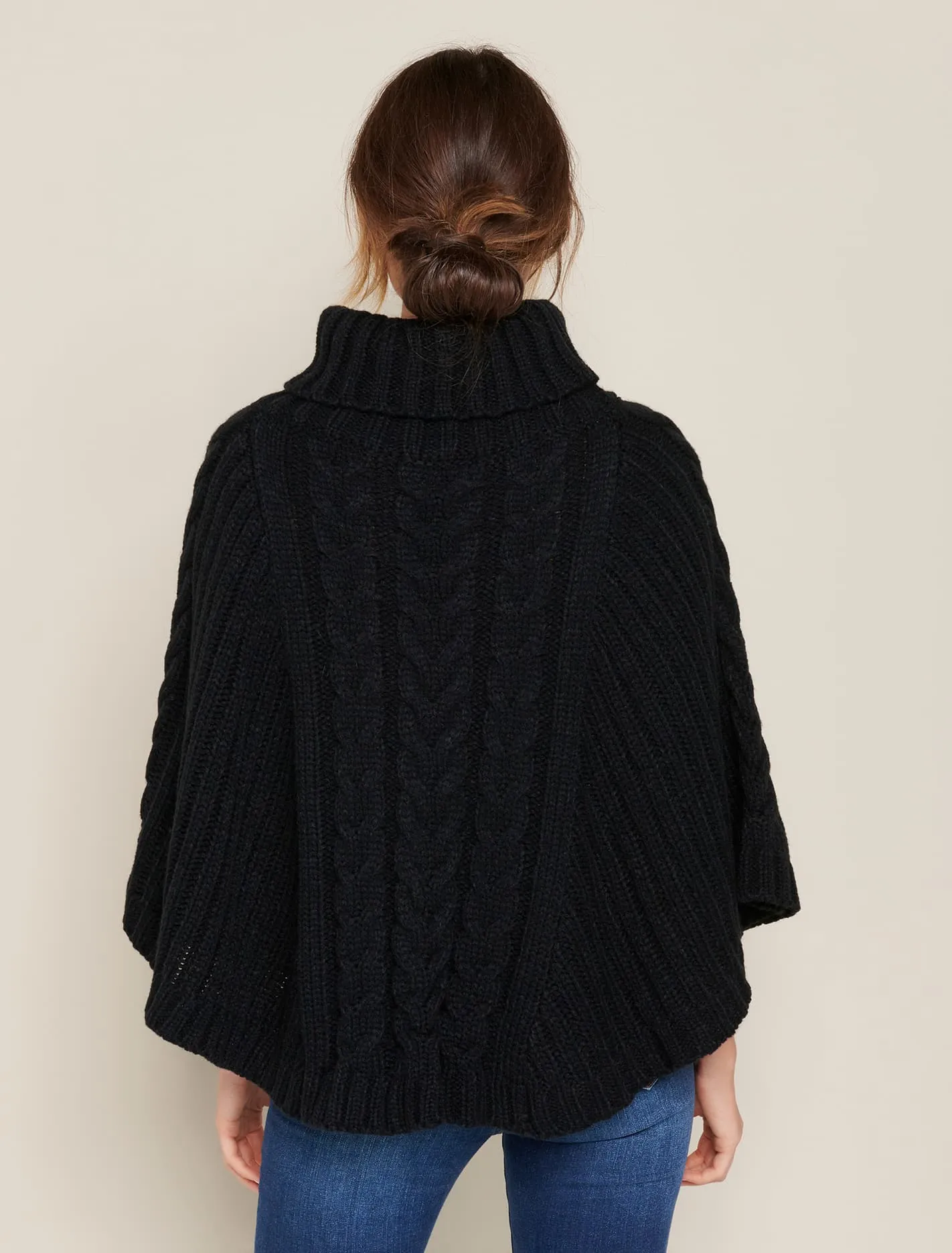 Mimi Cable Knit Poncho