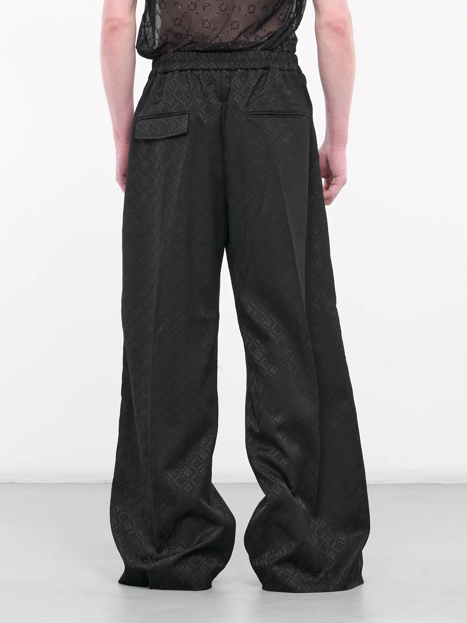 Moon Diamond Wide Leg Pants (MPA039-CWOV0024-BLACK)